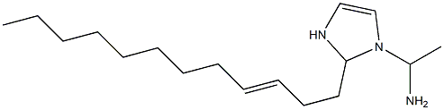 1-(1-Aminoethyl)-2-(3-dodecenyl)-4-imidazoline Struktur