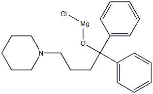 1,1-Diphenyl-4-piperidinobutoxymagnesium chloride Struktur