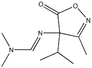 3-Methyl-4-isopropyl-4-[[(dimethylamino)methylene]amino]isoxazol-5(4H)-one Struktur