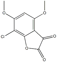 4-Methoxy-6-methoxy-7-chlorobenzofuran-2,3-dione Struktur