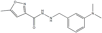 N'-(3-Dimethylaminobenzyl)-5-methyl-3-isoxazolecarbohydrazide Struktur