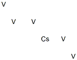 Pentavanadium cesium Struktur