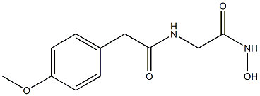 2-[2-(p-Methoxyphenyl)acetylamino]acetohydroxamic acid Struktur