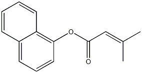 3-Methyl-2-butenoic acid 1-naphtyl ester Struktur