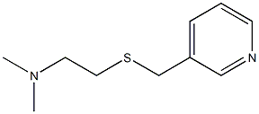 3-[[(2-Dimethylaminoethyl)thio]methyl]pyridine Struktur