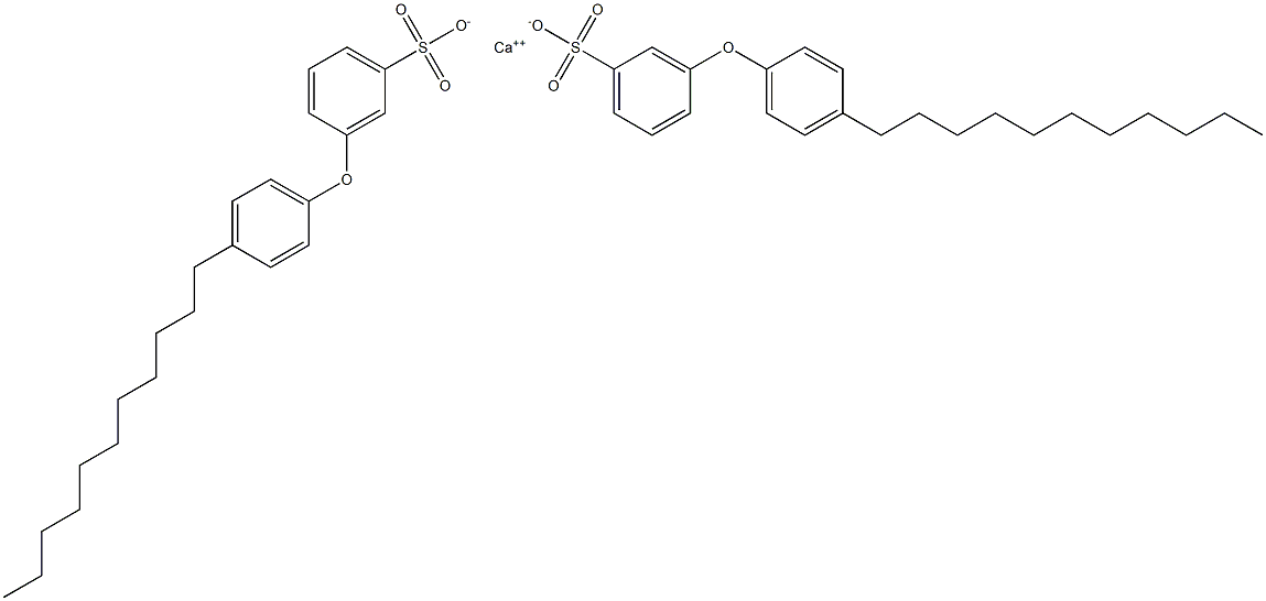 Bis[3-(4-undecylphenoxy)benzenesulfonic acid]calcium salt Struktur