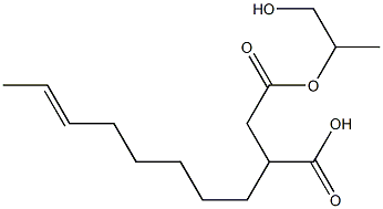 3-(6-Octenyl)succinic acid hydrogen 1-(2-hydroxy-1-methylethyl) ester Struktur