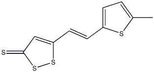 5-[2-(5-Methyl-2-thienyl)ethenyl]-3H-1,2-dithiol-3-thione Struktur