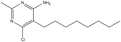 6-Chloro-2-methyl-5-octyl-4-pyrimidinamine Struktur