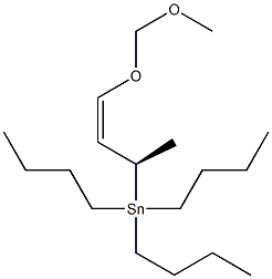 Tributyl[(2R,3Z)-4-(methoxymethoxy)-3-buten-2-yl]stannane Struktur