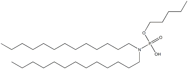 N,N-Ditridecylamidophosphoric acid hydrogen pentyl ester Struktur