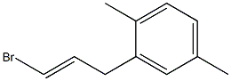 1-(3-Bromoallyl)-2,5-dimethylbenzene Struktur