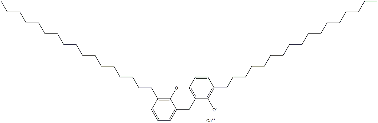 Calcium 2,2'-methylenebis(6-heptadecylphenoxide) Struktur