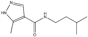 5-Methyl-N-(3-methylbutyl)-1H-pyrazole-4-carboxamide Struktur