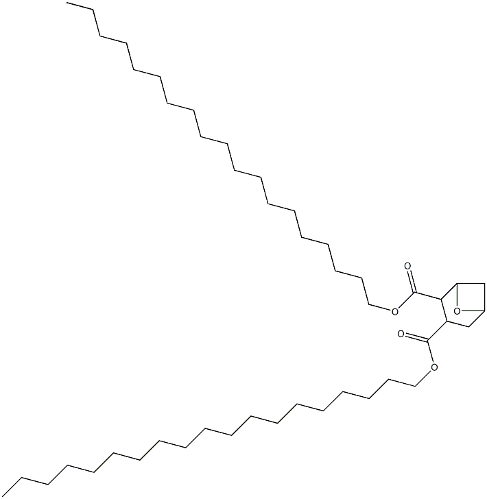 7-Oxabicyclo[3.1.1]heptane-2,3-dicarboxylic acid dinonadecyl ester Struktur