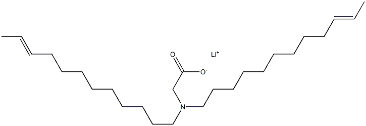 N,N-Di(10-dodecenyl)aminoacetic acid lithium salt Struktur