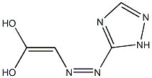 3-[(Z)-[2,2-Dihydroxyethenyl]azo]-2H-1,2,4-triazole Struktur