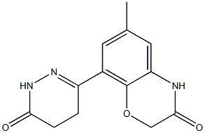 6-Methyl-8-[(1,4,5,6-tetrahydro-6-oxopyridazin)-3-yl]-4H-1,4-benzoxazin-3(2H)-one Struktur