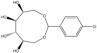 1-O,6-O-(4-Chlorobenzylidene)-L-glucitol Struktur