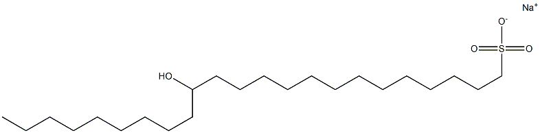 14-Hydroxytricosane-1-sulfonic acid sodium salt Struktur