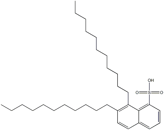 7,8-Diundecyl-1-naphthalenesulfonic acid Struktur