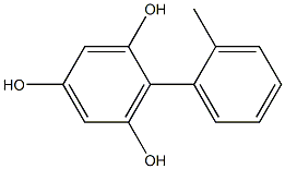 2-(2-Methylphenyl)benzene-1,3,5-triol Struktur