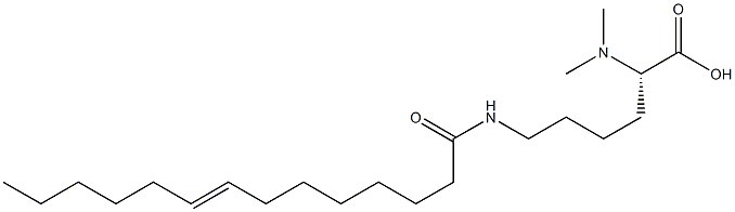 N6-(8-Tetradecenoyl)-N2,N2-dimethyllysine Struktur