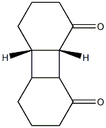 [4bS,8aS,(-)]-3,4,4a,4b,5,6,8a,8b-Octahydrobiphenylene-1,8(2H,7H)-dione Struktur