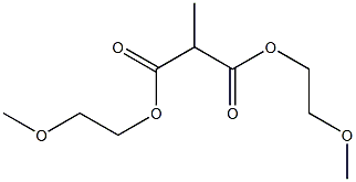 Ethane-1,1-dicarboxylic acid bis(2-methoxyethyl) ester Struktur