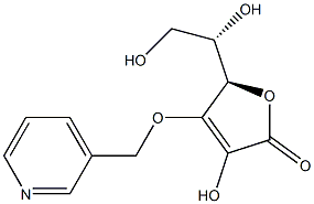 3-O-(3-Pyridinylmethyl)-L-ascorbic acid Struktur