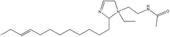 1-[2-(Acetylamino)ethyl]-2-(9-dodecenyl)-1-ethyl-3-imidazoline-1-ium Struktur