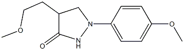 4-(2-Methoxyethyl)-1-(4-methoxyphenyl)pyrazolidin-3-one Struktur