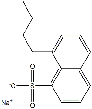 8-Butyl-1-naphthalenesulfonic acid sodium salt Struktur