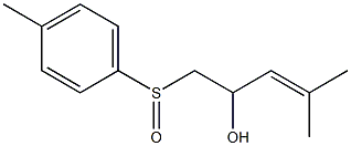 1-(p-Tolylsulfinyl)-4-methyl-3-penten-2-ol Struktur