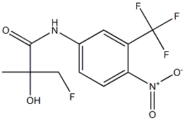 2-Fluoromethyl-2-hydroxy-N-(4-nitro-3-trifluoromethylphenyl)propionamide Struktur