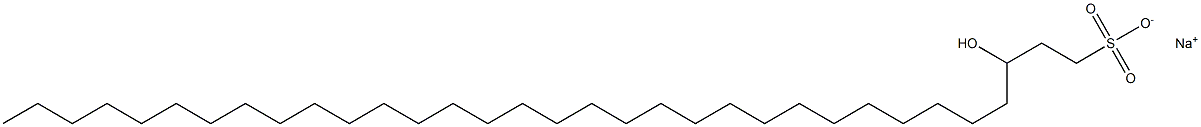 3-Hydroxy-1-tritriacontanesulfonic acid sodium salt Struktur