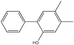 2-Phenyl-4,5-dimethylphenol Struktur