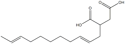 (2,9-Undecadienyl)succinic acid Struktur