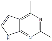 2,4-Dimethyl-7H-pyrrolo[2,3-d]pyrimidine Struktur