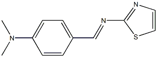 2-[[4-(Dimethylamino)benzylidene]amino]thiazole Struktur