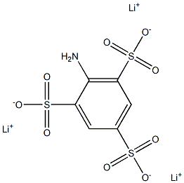 2-Amino-1,3,5-benzenetrisulfonic acid trilithium salt Struktur