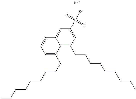 4,5-Dinonyl-2-naphthalenesulfonic acid sodium salt Struktur