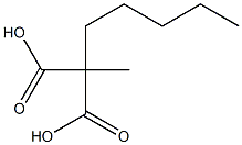 Methylpentylmalonic acid Struktur