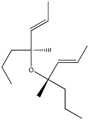 (-)-Methyl[(E,S)-1-propyl-2-butenyl] ether Struktur