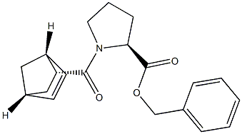 N-[[(1R,2R,4R)-Bicyclo[2.2.1]hept-5-en-2-yl]carbonyl]-L-proline benzyl ester Struktur