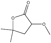 5,5-Dimethyl-3-methoxydihydrofuran-2(3H)-one Struktur