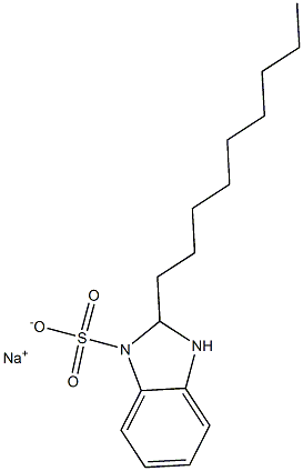 2,3-Dihydro-2-nonyl-1H-benzimidazole-1-sulfonic acid sodium salt Struktur