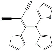 2-[[Bis(2-thienyl)amino]-2-thienylmethylene]malononitrile Struktur