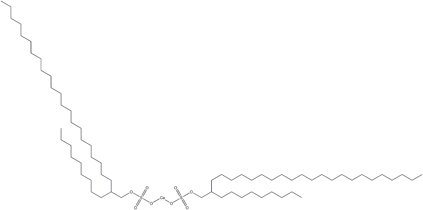 Bis(2-nonyltetracosyloxysulfonyloxy)calcium Struktur