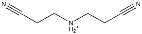 Bis(2-cyanoethyl)aminium Struktur